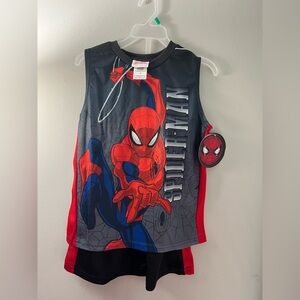 Marvel Spider-Man Tank & Shorts Set | Size 7 | Superhero Outfit | NWT
